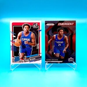 🔥Kobe Brown Rookie Lot! 🔥Donruss Rated Rookie + Silver Emergent! 🤩